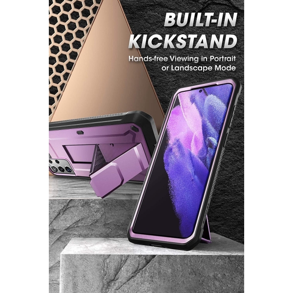 SUPCASE Galaxy S21 Ultra Unicorn Beetle Pro Serisi Klf-Violet