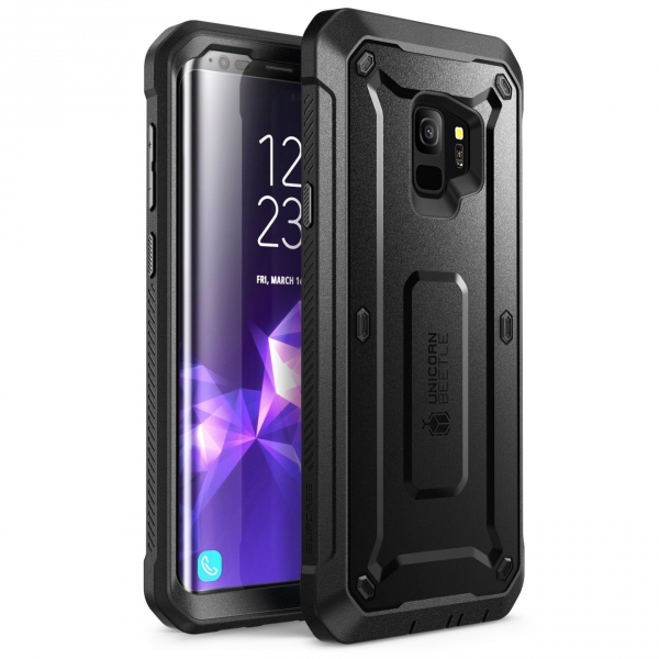 SUPCASE Galaxy S9 Kemer Klipsli Klf-Black