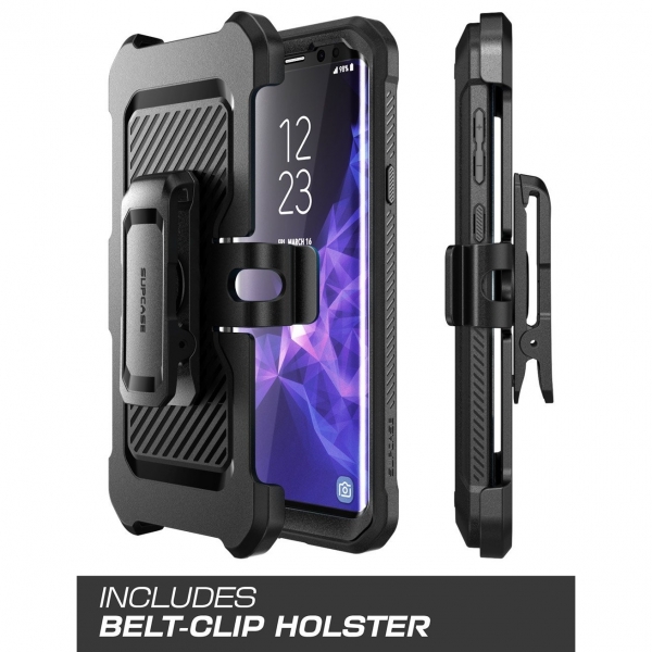 SUPCASE Galaxy S9 Kemer Klipsli Klf-Black