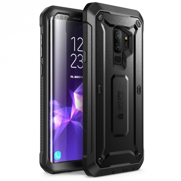 SUPCASE Galaxy S9 Plus Kemer Klipsli Klf-Black