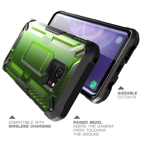 SUPCASE Galaxy S9 Unicorn Beetle Seri Klf-Green