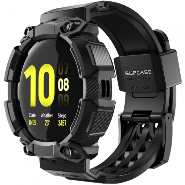 SUPCASE Galaxy Watch Active 2 Unicorn Beetle Pro Serisi Klf (44mm)-Black