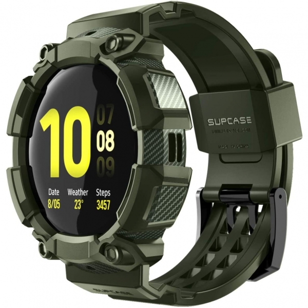 SUPCASE Galaxy Watch Active 2 Unicorn Beetle Pro Serisi Klf (44mm)-Green