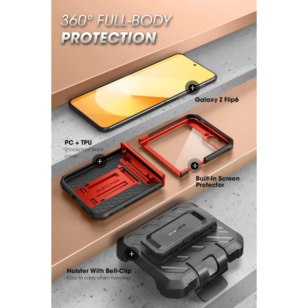 SUPCASE Galaxy Z Flip 6 Klf -Ruddy