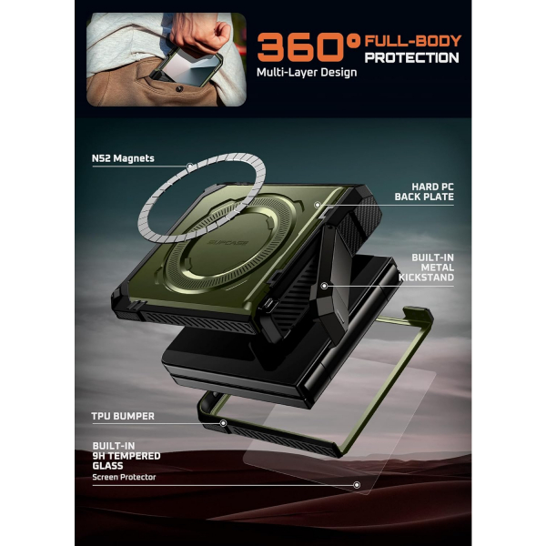 SUPCASE Samsung Galaxy Z Flip 7 UBP Klf -Guldan 