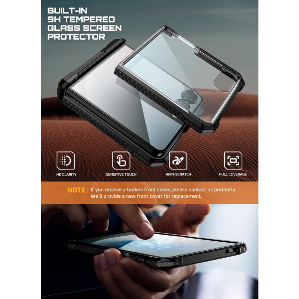 SUPCASE Samsung Galaxy Z Flip 7 UBP Klf -Black 