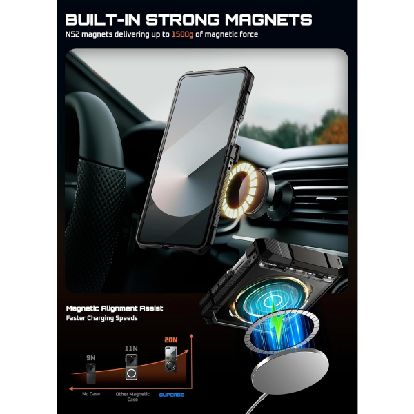 SUPCASE Samsung Galaxy Z Flip 7 UBP Klf -Black 
