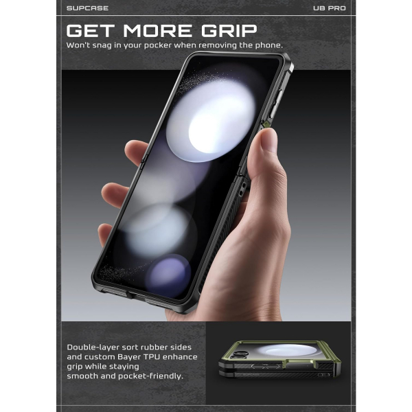 SUPCASE Galaxy Z Flip 7 UBP Klipsli Klf -Guldan