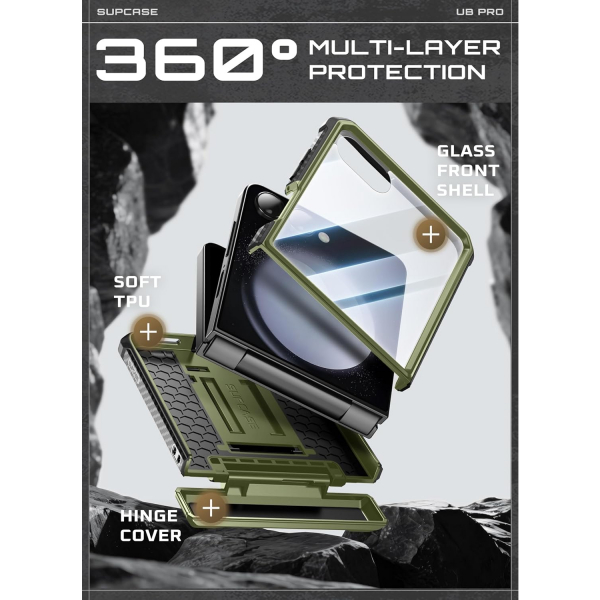 SUPCASE Galaxy Z Flip 7 UBP Klipsli Klf -Guldan
