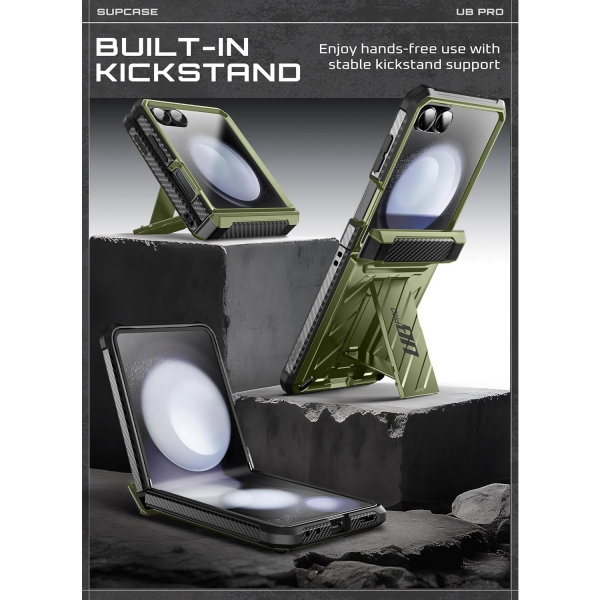 SUPCASE Galaxy Z Flip 7 UBP Klipsli Klf -Guldan