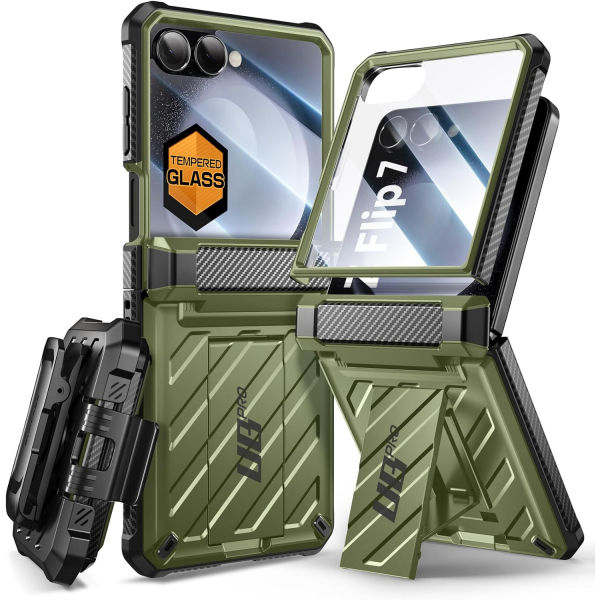 SUPCASE Galaxy Z Flip 7 UBP Klipsli Klf -Guldan