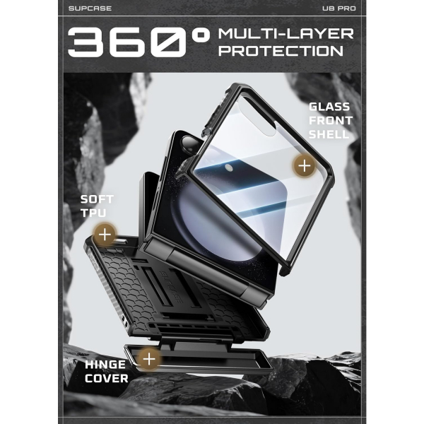 SUPCASE Galaxy Z Flip 7 UBP Klipsli Klf -Black 