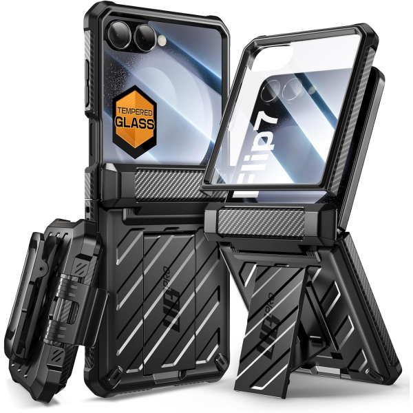 SUPCASE Galaxy Z Flip 7 UBP Klipsli Klf -Black 