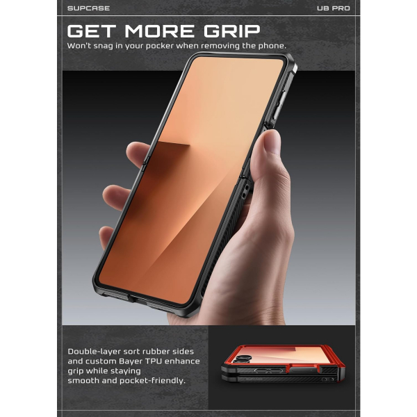 SUPCASE Galaxy Z Flip 7 UBP Klipsli Klf -Ruddy