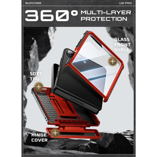 SUPCASE Galaxy Z Flip 7 UBP Klipsli Klf -Ruddy