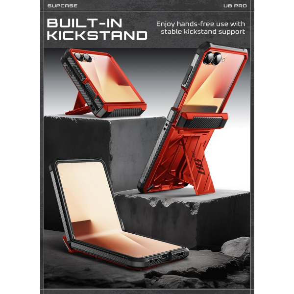SUPCASE Galaxy Z Flip 7 UBP Klipsli Klf -Ruddy