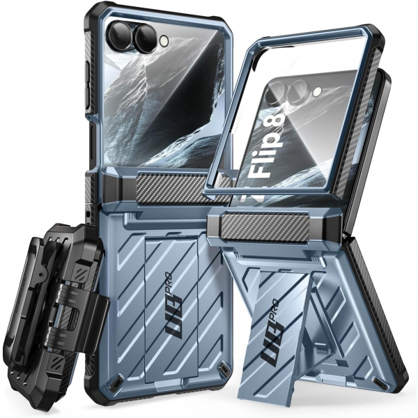 SUPCASE Galaxy Z Flip 8 Darbe Korumal� Standl� K�l�f-Tilt
