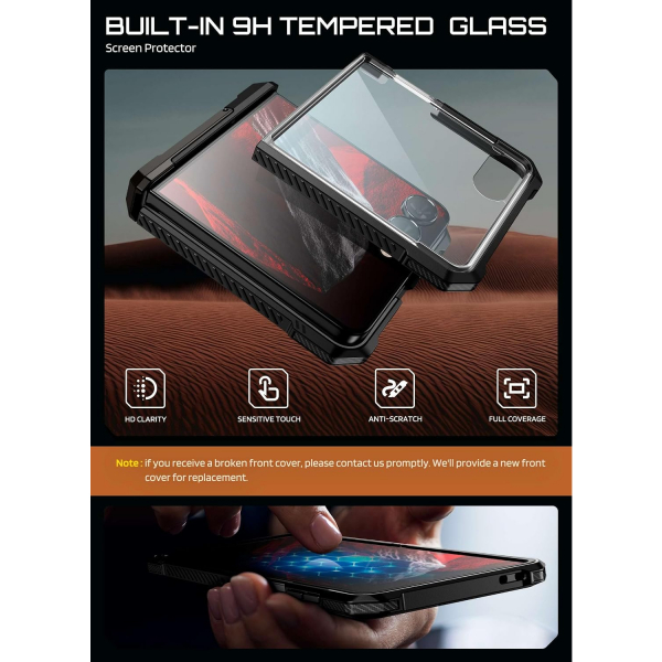 SUPCASE Galaxy Z Flip 8 MagSafe Korumal� Standl� K�l�f-Black