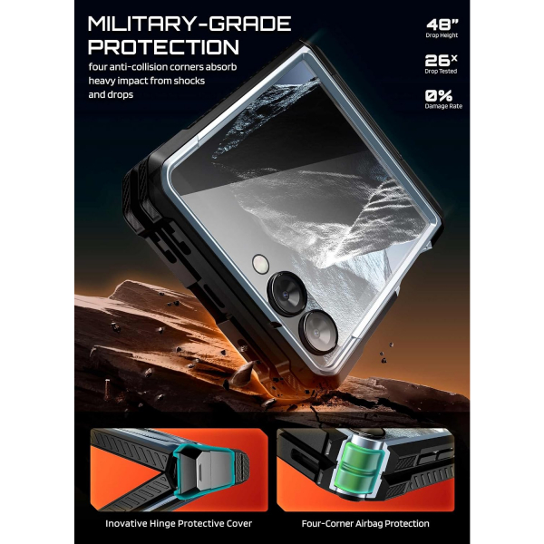SUPCASE Galaxy Z Flip 8 MagSafe Korumal� Standl� K�l�f-Tilt