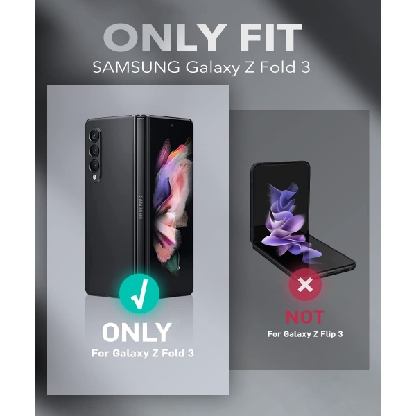SUPCASE Galaxy Z Fold 5 5G Kemer Klipsli Deri Telefon Klf
