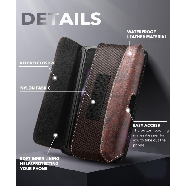 SUPCASE Deri Galaxy Z Fold 6 Klf-Cedar