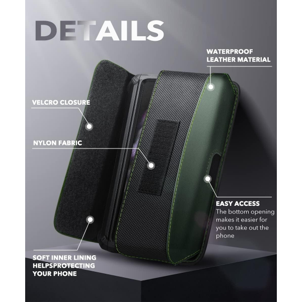 SUPCASE Deri Galaxy Z Fold 6 Klf-Pine