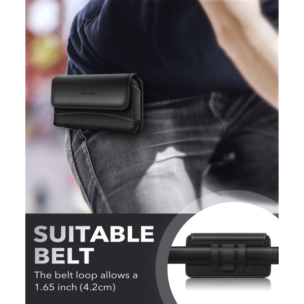 SUPCASE Deri Galaxy Z Fold 6 Klf-Black