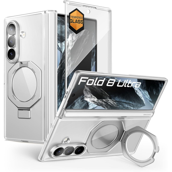 SUPCASE Galaxy Z Fold 8 Ultra MagSafe Standl� K�l�f-Clear