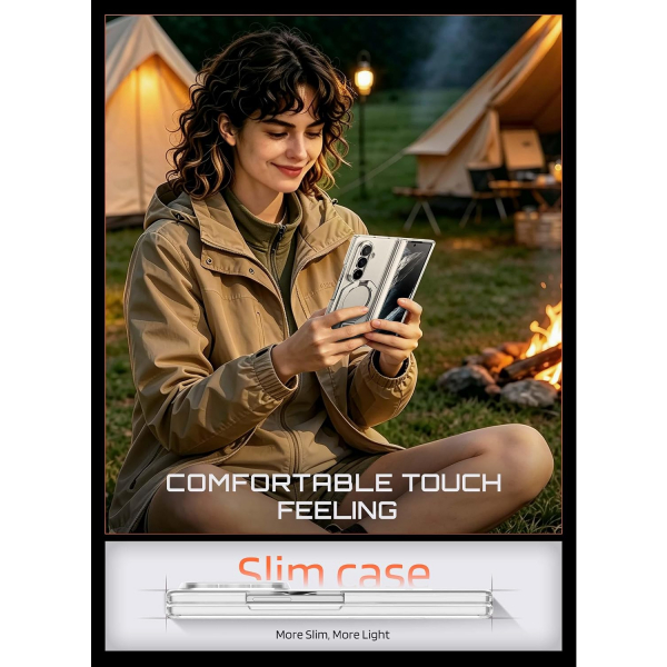 SUPCASE Galaxy Z Fold 8 Ultra MagSafe Standl� K�l�f-Clear
