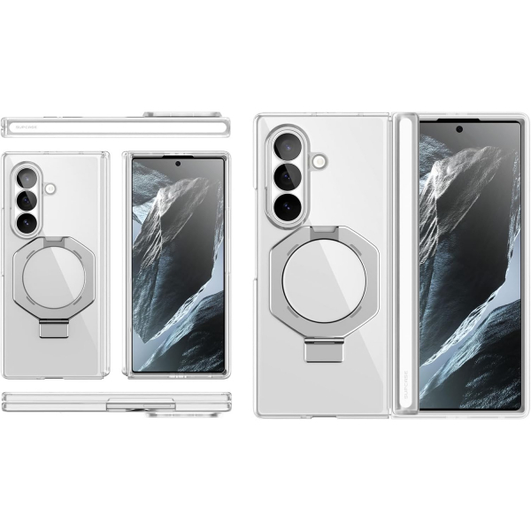 SUPCASE Galaxy Z Fold 8 Ultra MagSafe Standl� K�l�f-Clear