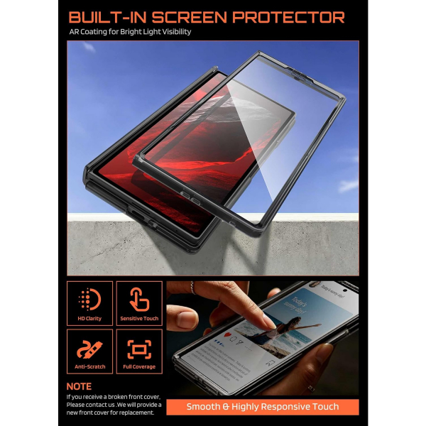SUPCASE Galaxy Z Fold 8 Ultra MagSafe Standl� K�l�f-FrostBlack