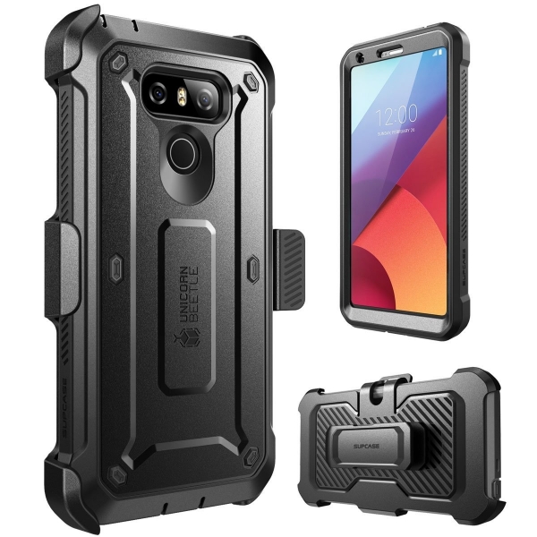 SUPCASE LG G6 Beetle PRO Rugged Holster Klf-Black