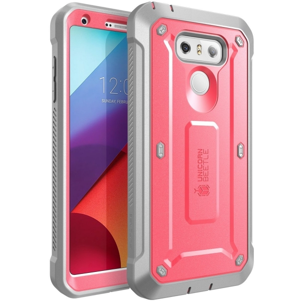 SUPCASE LG G6 Beetle PRO Rugged Holster Klf-Pink