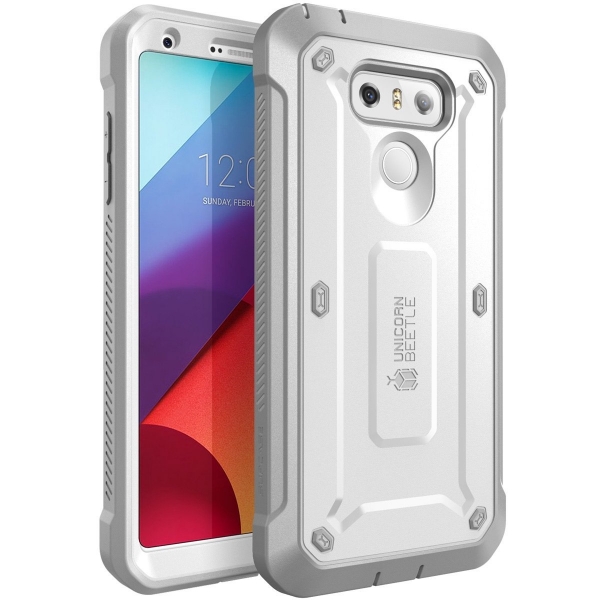 SUPCASE LG G6 Beetle PRO Rugged Holster Klf-White