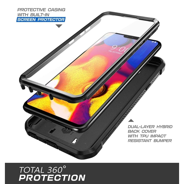 SUPCASE LG V40 ThinQ Unicorn Beetle Pro Serisi Klf-Black