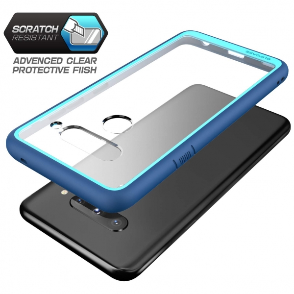 SUPCASE LG V40 ThinQ Unicorn Beetle Style Serisi Klf-Blue