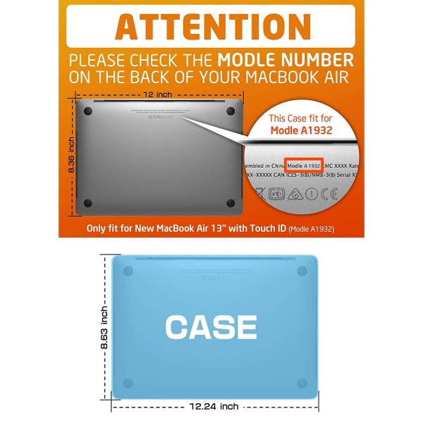 SUPCASE MacBook Air Unicorn Beetle Serisi Klf (13 in/2020)-Black