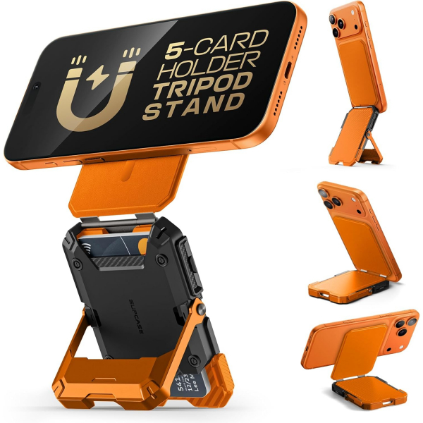 SUPCASE Manyetik C�zdan ve MagSafe ile Uyumlu Stand-Coral