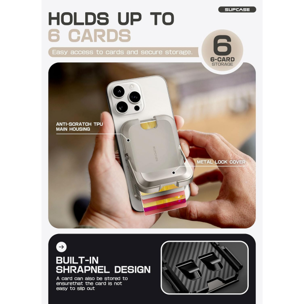 SUPCASE Manyetik Czdan ve Stand-Frost Gray