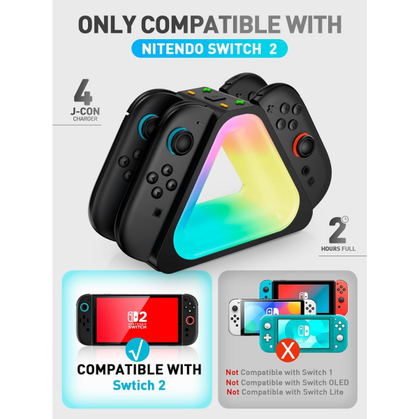 i-blason Nintendo Switch 2 Joycon arj stasyonu