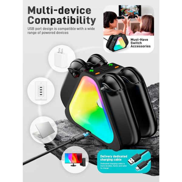 i-blason Nintendo Switch 2 Joycon arj stasyonu