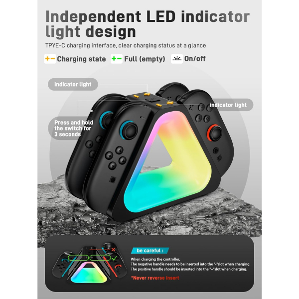 i-blason Nintendo Switch 2 Joycon arj stasyonu