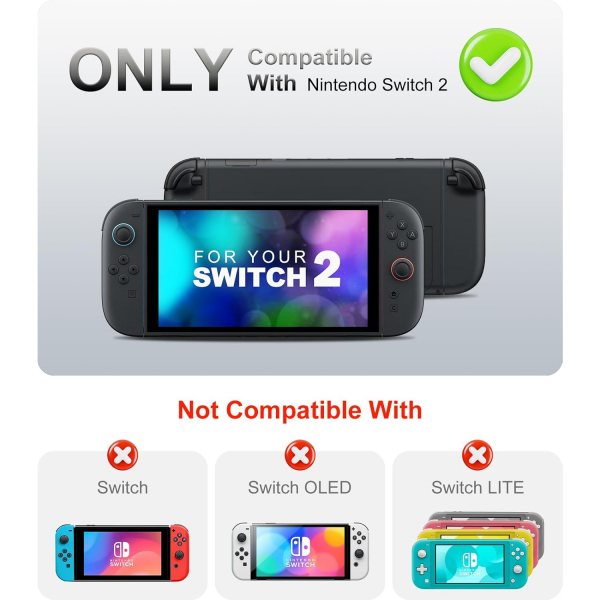 TiMOVO Nintendo Switch 2 Dayankl Klf-Gray