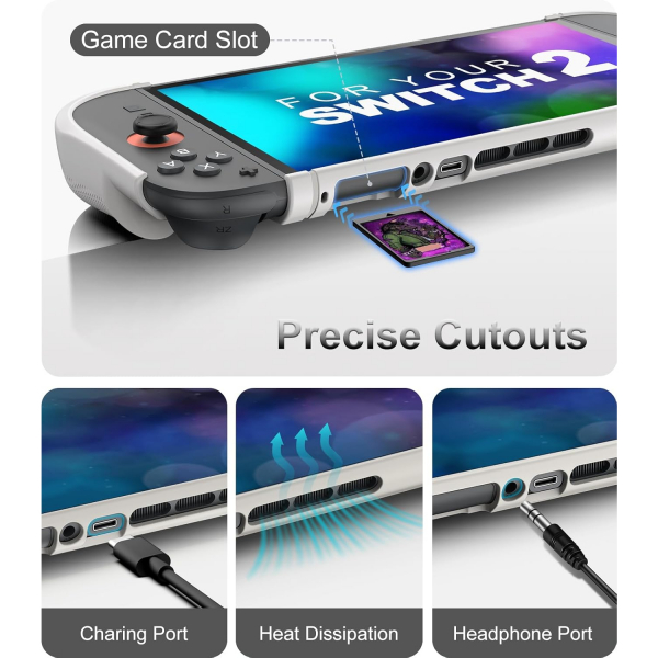 TiMOVO Nintendo Switch 2 Dayankl Klf-Gray