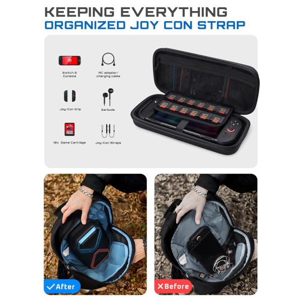 SUPCASE Nintendo Switch 2 Tama antas-Blue Red