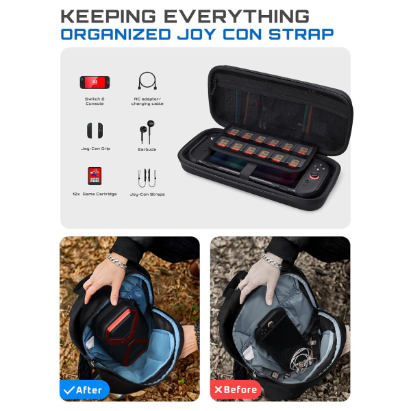 SUPCASE Nintendo Switch 2 Tama antas-Red