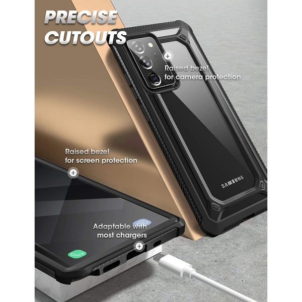 SUPCASE Galaxy Note 20 Ultra Unicorn Beetle Exo Pro Serisi Klf-Black