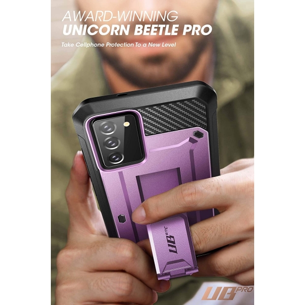 SUPCASE Samsung Galaxy Note 20 Unicorn Beetle Pro Serisi Tam Korumal Klf (2020)-Purple