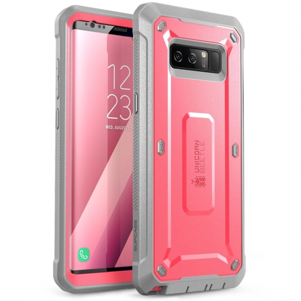 SUPCASE Samsung Galaxy Note 8 Kemer Klipsli Klf-Pink