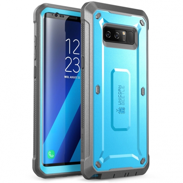SUPCASE Samsung Galaxy Note 8 Kemer Klipsli Klf-Blue